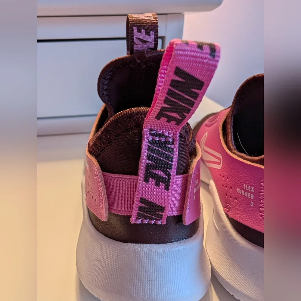Nike Flex Runner 3 Burgundy And Pink Size 10.5C